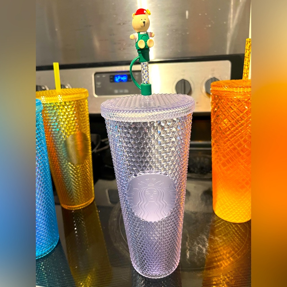 Starbucks 2019 Holiday Silver Studded Bling Cold Tumbler 24oz BNWT